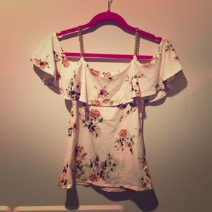 Blush pink floral top